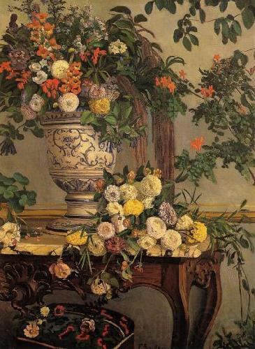 Frederic Bazille Flowers Norge oil painting art